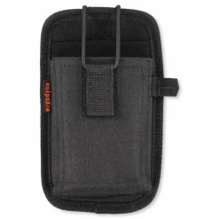 ergodyne Squids 5544 Phone Style Scanner Holster with Belt Clip and Loops, 1 Compartment, 3.75 x 1 x 6.5, Polyester,Black