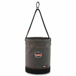 ergodyne Arsenal 5960 Canvas Hoist Bucket with D-Rings, 150 lb, Gray