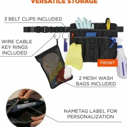 Ergodyne Arsenal 5715 Carrying Case (Pouch) Brush, Cleaning Kit, Towel - Black