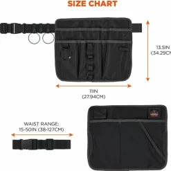 Ergodyne Arsenal 5715 Carrying Case (Pouch) Brush, Cleaning Kit, Towel - Black