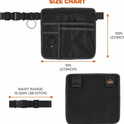Ergodyne Arsenal 5716 Carrying Case (Pouch) Pen, Notepad, Handheld Device, Cell Phone, Money - Black