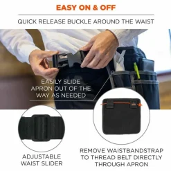Ergodyne Arsenal 5716 Carrying Case (Pouch) Pen, Notepad, Handheld Device, Cell Phone, Money - Black