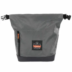 ergodyne Arsenal 5186 Full Respirator Bag with Roll Top Closure, 7.5 x 13.5 x 13.5, Gray