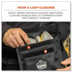 ergodyne Arsenal 5180 Half Mask Respirator Waist Pack, 8.5 x 3.5 x 6.5, Black