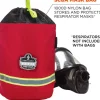 ergodyne Arsenal 5080L Fleece-Lined SCBA Mask Bag with Drawstring Closure, 8.5 x 8.5 x 14, Red
