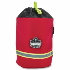 ergodyne Arsenal 5080L Fleece-Lined SCBA Mask Bag with Drawstring Closure, 8.5 x 8.5 x 14, Red