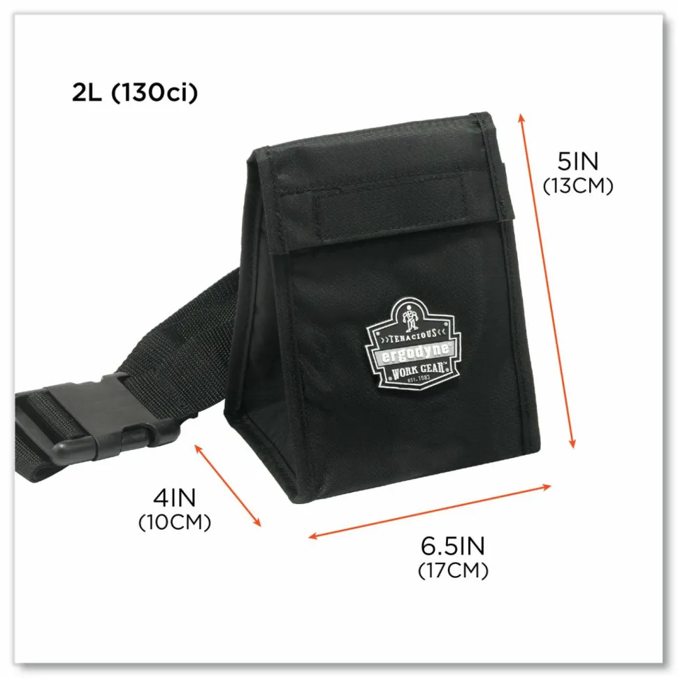 ergodyne Arsenal 5184 Mouthbit Respirator Bag, 5 x 4 x 6.5, Black
