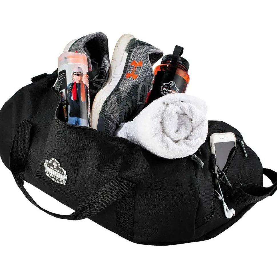 ergodyne Arsenal 5020P Gear Duffel Bag, Polyester, Small, 12 x 23 x 12, Black