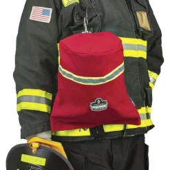 ergodyne Arsenal 5082 SCBA Mask Bag with Hook-and-Loop Closure, 8.5 x 8.5 x 14, Red
