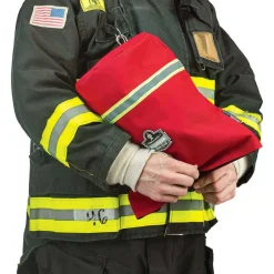 ergodyne Arsenal 5082 SCBA Mask Bag with Hook-and-Loop Closure, 8.5 x 8.5 x 14, Red