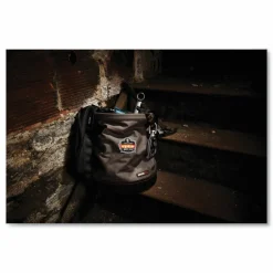 ergodyne Arsenal 5940 Swiveling Carabiner Canvas Hoist Bucket, 150 lb, Gray