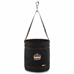 ergodyne Arsenal 5970 Swiveling Hook Nylon Hoist Bucket, 100 lb, Black