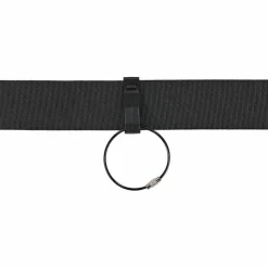 ergodyne Arsenal 5719 Wire Cable Key Ring, 1.88" dia, Iron, Black, 10/Pack