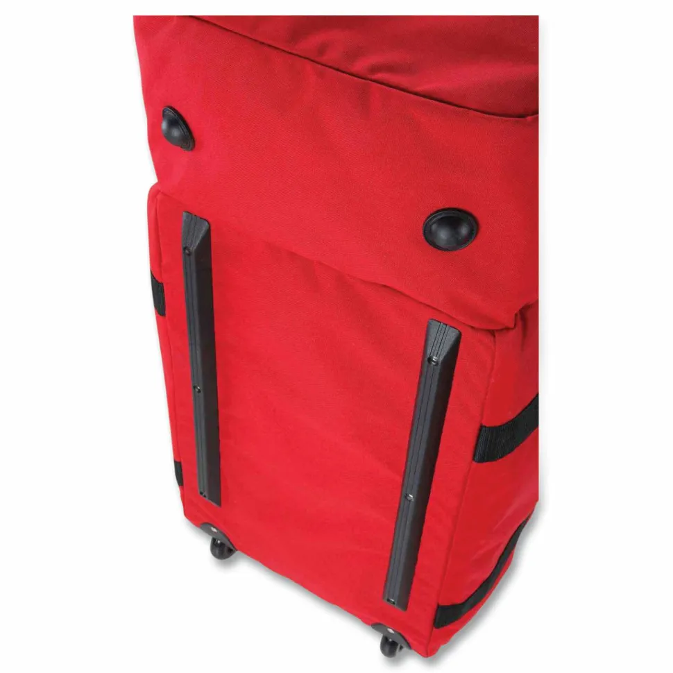 ergodyne Arsenal 5005W Wheeled Fire + Rescue Gear Bag, 14 x 31 x 14, Red
