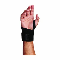 ergodyne ProFlex 425 Neoprene Wrist Wrap Support with Thumb Loop, One Size Fits Most, Fits Left Hand/Right Hand, Black