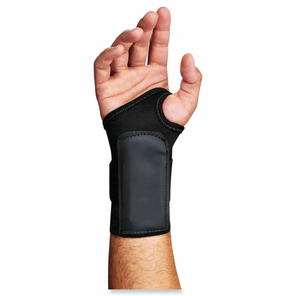ergodyne ProFlex 4000 Single Strap Wrist Support, Small, Fits Right Hand, Black