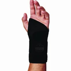 ergodyne ProFlex 4005 Wrist Brace Support with Single Strap, Small, Fits Left Hand, Black
