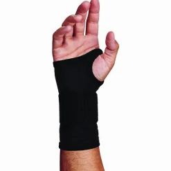 ergodyne ProFlex 680 Wrist Support Sleeve with Single Strap, Medium, Fits Left Hand/Right Hand, Black