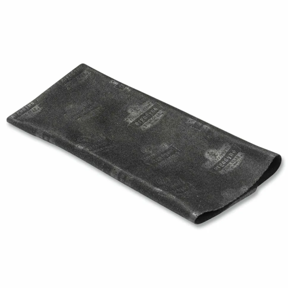 ergodyne Skullerz 3216 Microfiber Cleaning Cloth, 5.9 x 5.9, Black