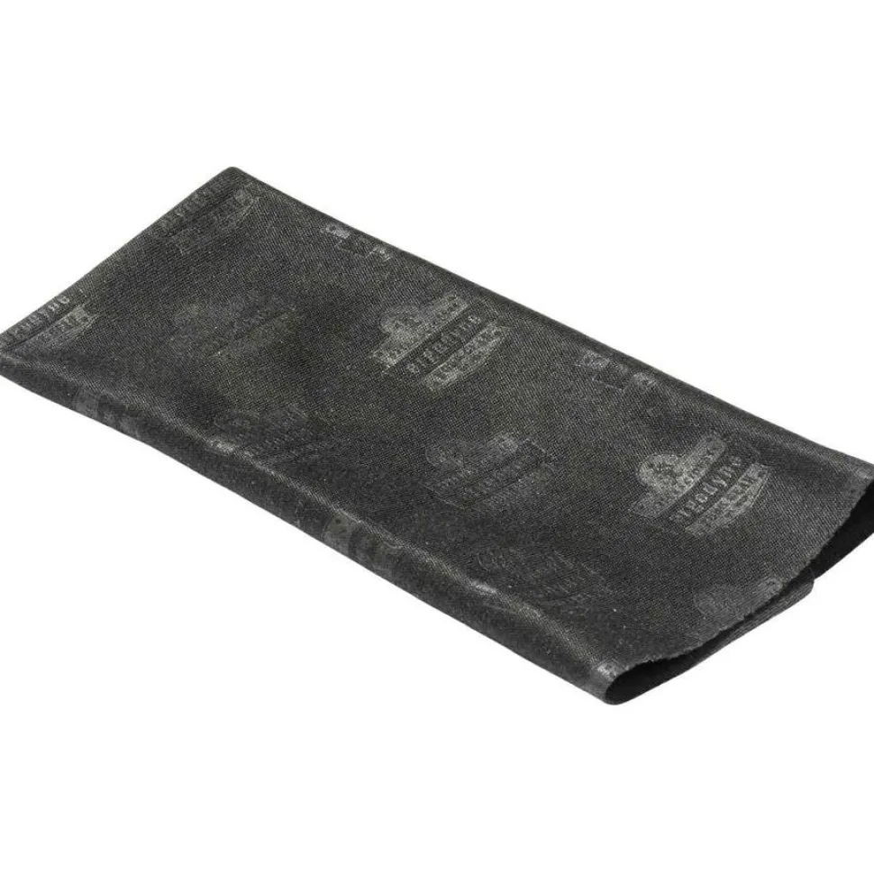 ergodyne Skullerz 3216 Microfiber Cleaning Cloth, 5.9 x 5.9, Black