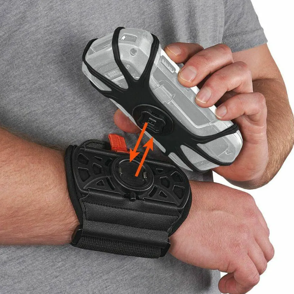 ergodyne Squids 5545 Arm and Wrist Scanner Mount, Small, 7 x 8.5 x 1.5, Elastic, Black