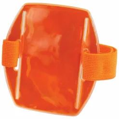 ergodyne Squids 3386 Arm Band ID/Badge Holder, Vertical, Orange, 3.75 x 4.25 Holder, 2.5 x 4 Insert, 10/Pack