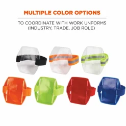 ergodyne Squids 3386 Arm Band ID/Badge Holder, Vertical, Orange, 3.75 x 4.25 Holder, 2.5 x 4 Insert, 10/Pack