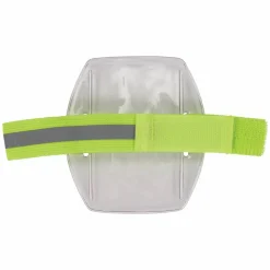 ergodyne Squids 3386 Arm Band ID/Badge Holder, Vertical, Hi-Vis Lime, 3.75 x 4.25 Holder, 2.5 x 4 Insert, 10/Pack