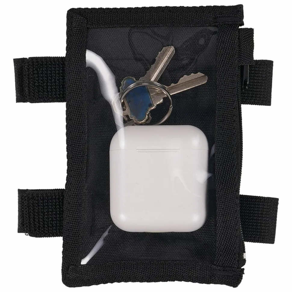 ergodyne Squids 3387 Dual Band Arm ID/Badge Holder with Zipper, Vertical, Black, 3.75 x 5.75 for 2.75 x 4.75 Insert
