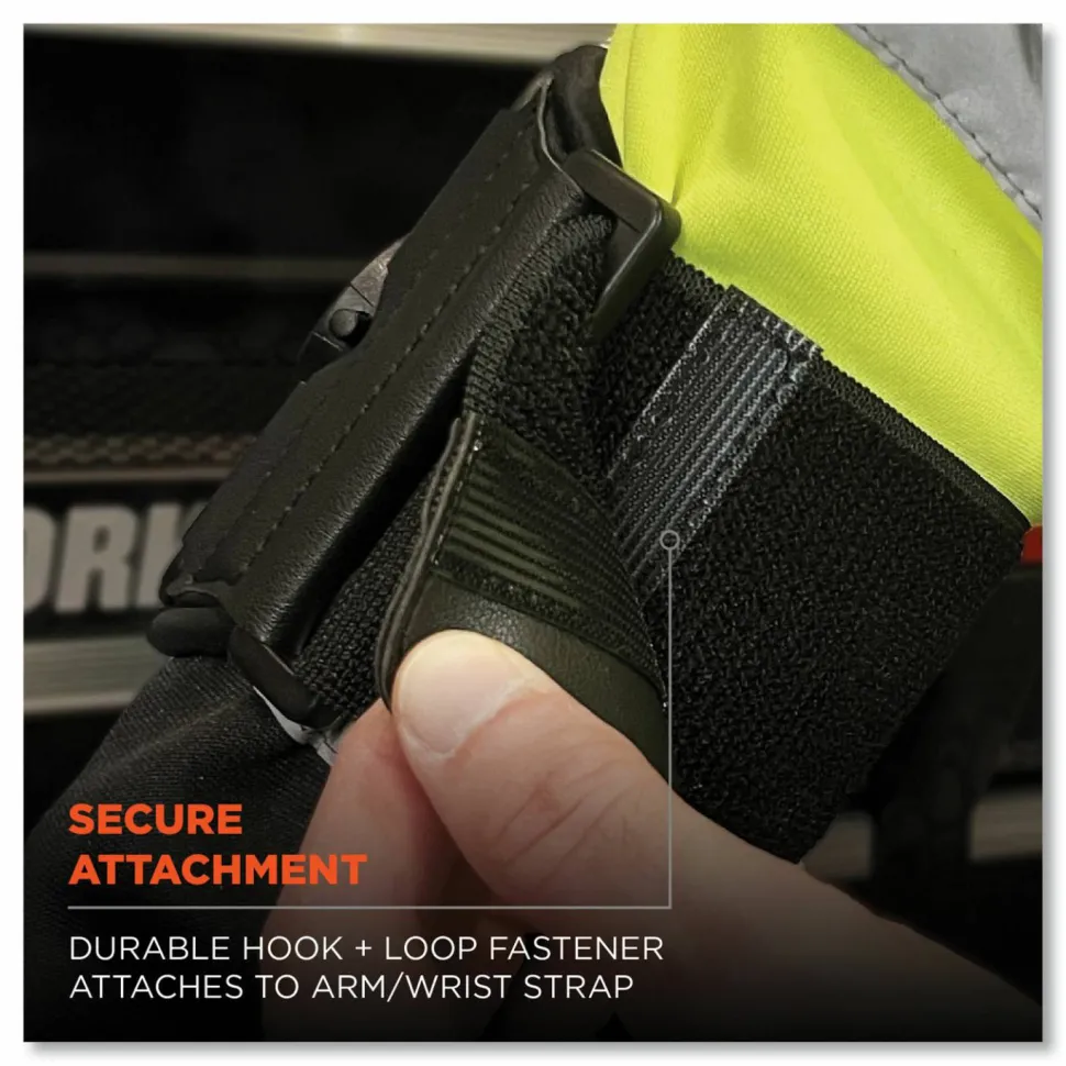 ergodyne Squids 5546 Scanner Wrist Mount Extender Strap, 4 x 5 x 0.5, Elastic, Black