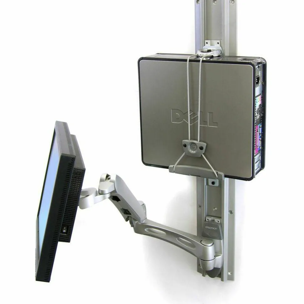 Ergotron CPU Mount for CPU, Computer, Mounting Arm, Cart, Medical Cart, Workstation, Wall Mount