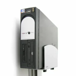 Ergotron CPU Mount for CPU, Computer, PC, Power Supply, Workstation, Wall Mount, Mounting Arm, Mounting Bracket, Monitor Mount - Silver - Vertical
