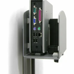 Ergotron CPU Mount for CPU, Computer, PC, Power Supply, Workstation, Wall Mount, Mounting Arm, Mounting Bracket, Monitor Mount - Silver - Vertical