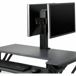 Ergotron Crossbar for Monitor, Display, Workstation - Black