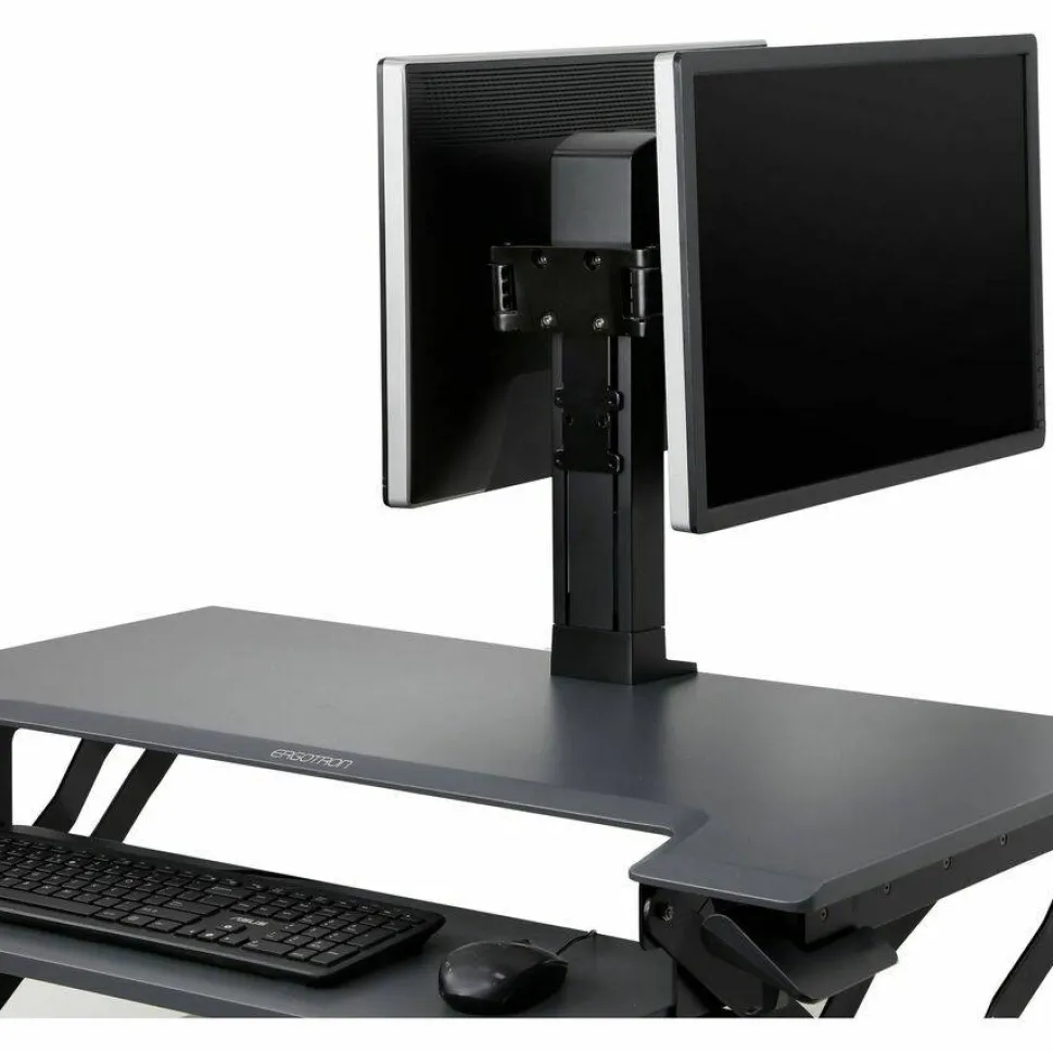 Ergotron Crossbar for Monitor, Display, Workstation - Black