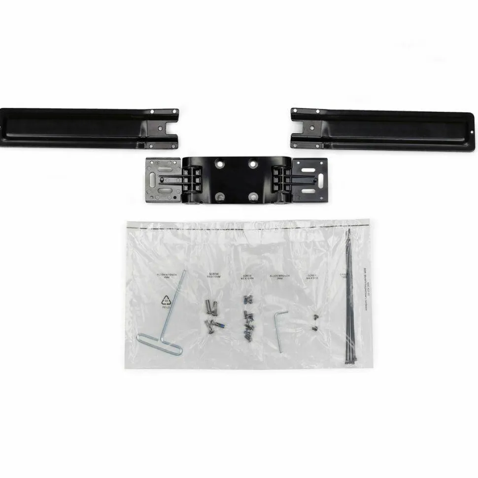 Ergotron Crossbar for Monitor, Display, Workstation - Black