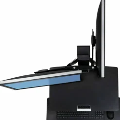 Ergotron Crossbar for Monitor, Display, Workstation - Black