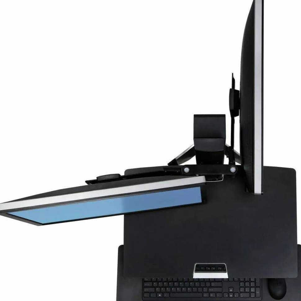 Ergotron Crossbar for Monitor, Display, Workstation - Black