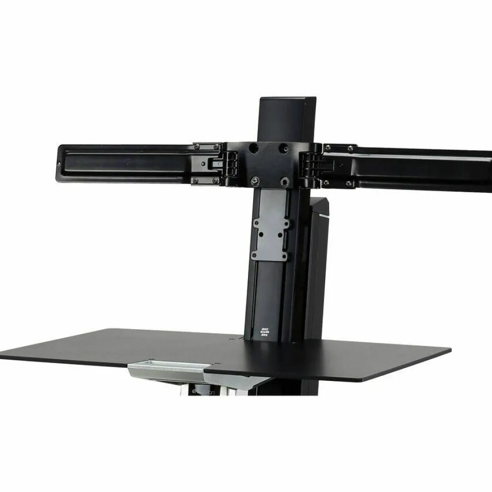 Ergotron Crossbar for Monitor, Display, Workstation - Black