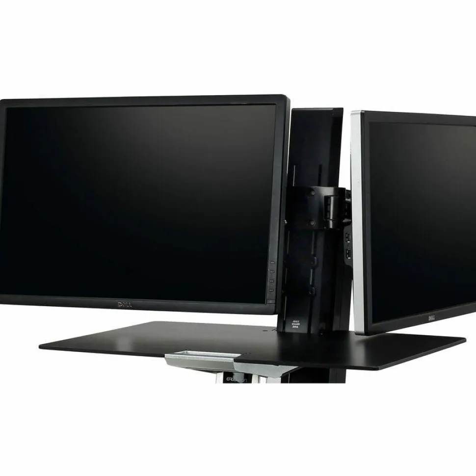 Ergotron Crossbar for Monitor, Display, Workstation - Black