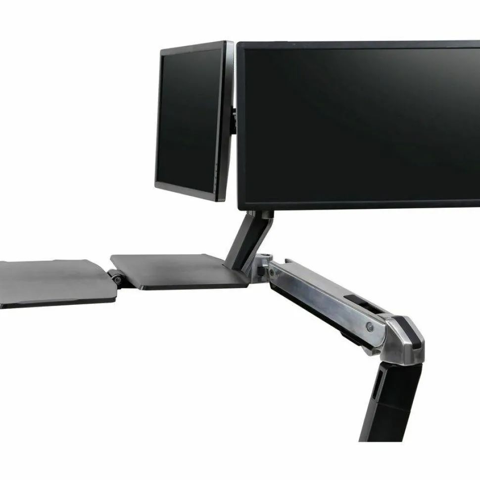 Ergotron Crossbar for Monitor, Display, Workstation - Black