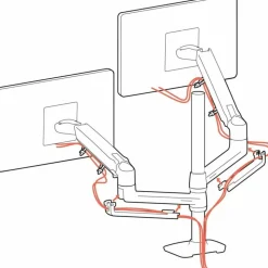 Ergotron Desk Mount for Monitor - Polished Aluminum - Adjustable - 2 Display(s) Supported - 40