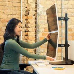 Ergotron DS100 Series Freestanding Dual Monitor Stand, 33091200