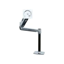 Ergotron Mounting Arm for Flat Panel Display - Polished Aluminum - Adjustable - 46