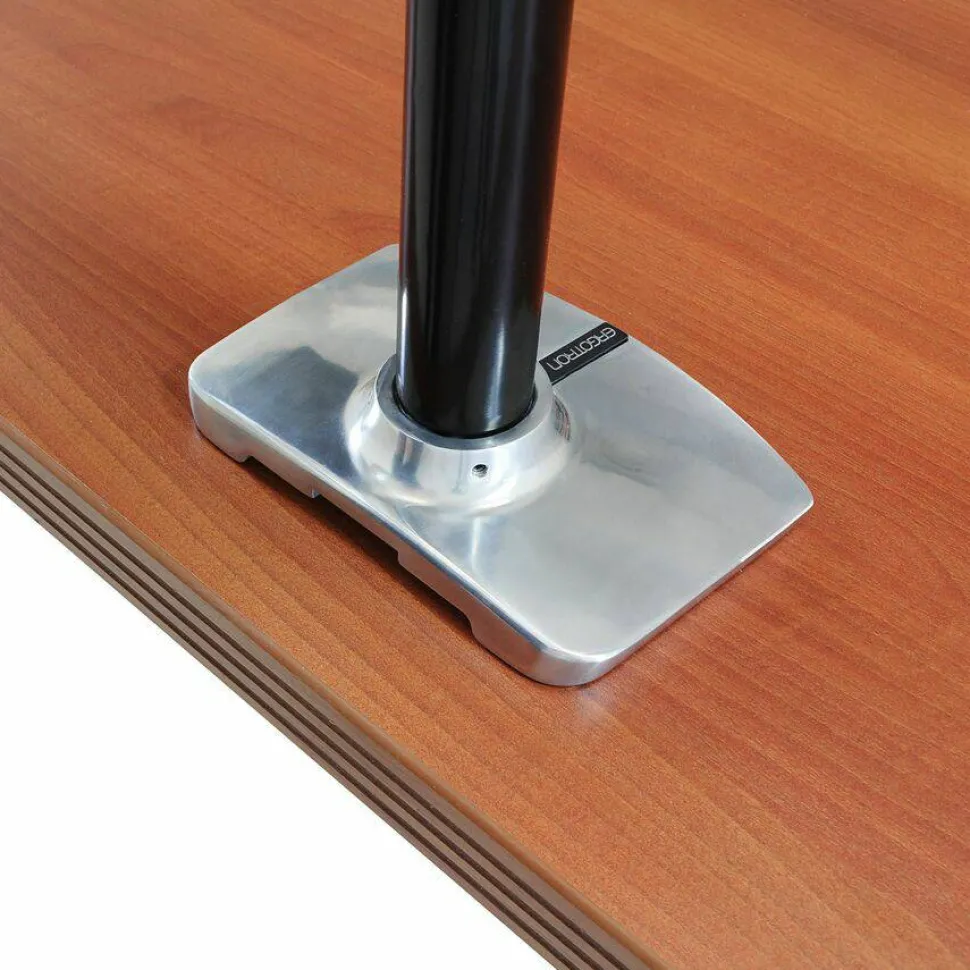 Ergotron Mounting Arm for Flat Panel Display - Polished Aluminum - Adjustable - 46" Screen Support - 30 lb Load Capacity - 45384026