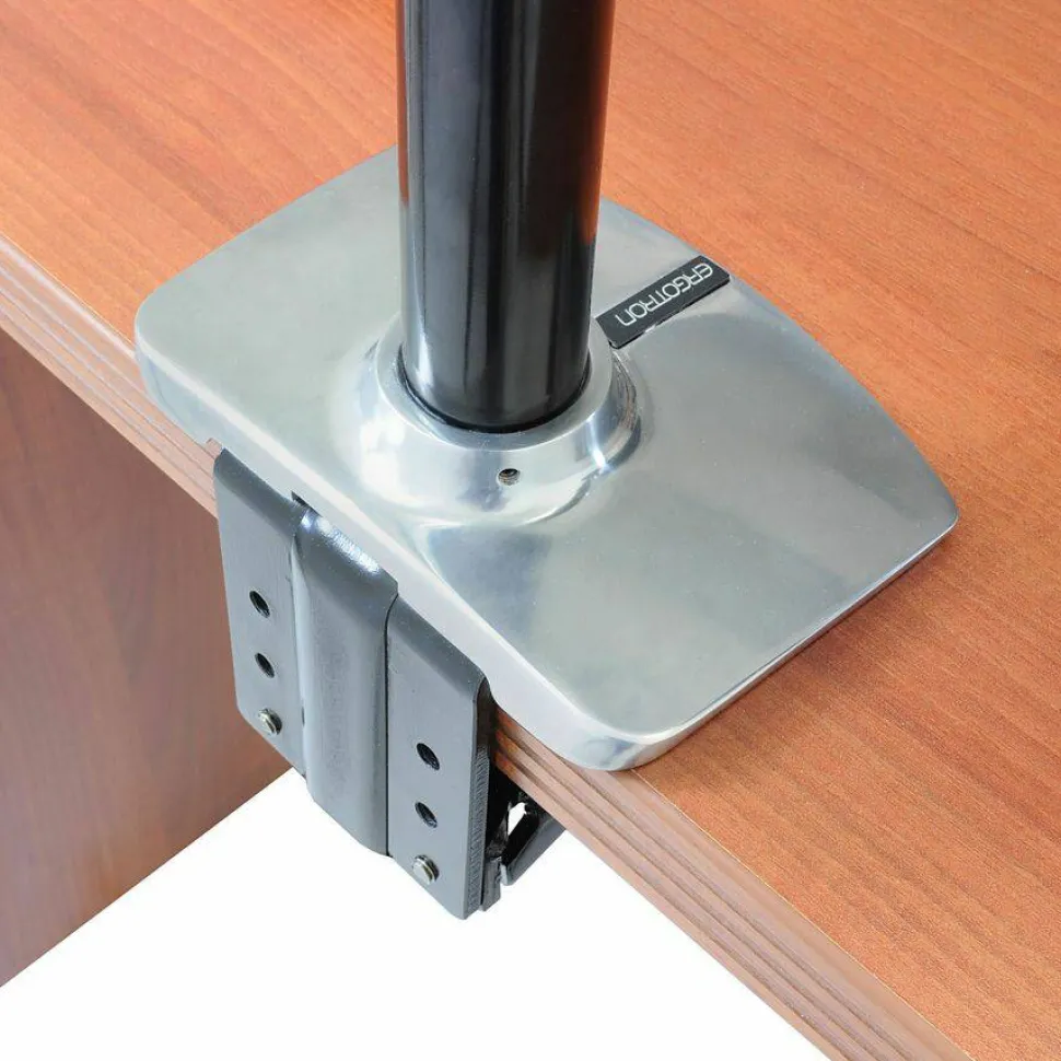 Ergotron Mounting Arm for Flat Panel Display - Polished Aluminum - Adjustable - 46" Screen Support - 30 lb Load Capacity - 45384026