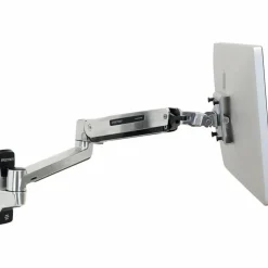 Ergotron Mounting Arm for Flat Panel Display, All-in-One Computer - Polished Aluminum - Adjustable - 46" Screen Support - 45383026