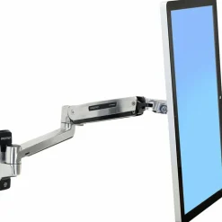 Ergotron Mounting Arm for Flat Panel Display, All-in-One Computer - Polished Aluminum - Adjustable - 46" Screen Support - 45383026