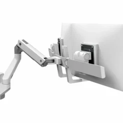 Ergotron Mounting Arm for Monitor, Curved Screen Display, Display, White, Landscape/Portrait, 45479216