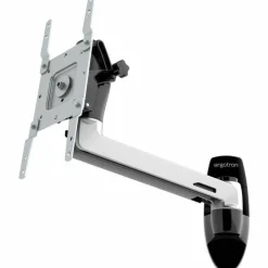 Ergotron Mounting Arm for Monitor, TV, Flat Panel Display, LCD Display - Polished Aluminum - Landscape/Portrait